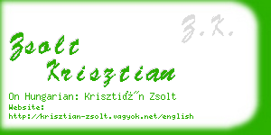 zsolt krisztian business card